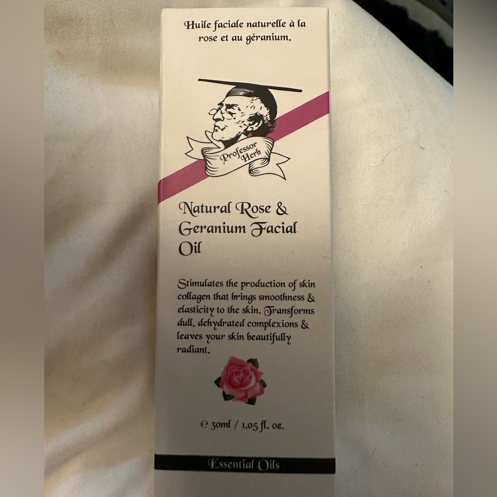 New in box. Professor Herb: Rose and Geranium Facial Oil. 1.05 fl oz. - Picture 2 of 7